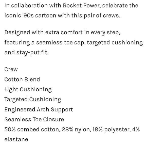 NWT Men's Sam & Twister Rocket Power Stance Vibrant Orange Crew Socks - Picture 8 of 10